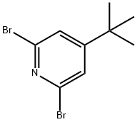 2,6-二溴-4-叔丁基吡啶 结构式