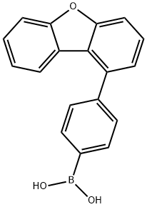 B-[4-(1-二苯并呋喃基)苯基]硼酸 结构式