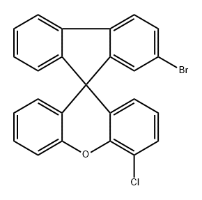 Spiro[9H-fluorene-9,9'-[9H]xanthene], 2-bromo-4'-chloro- 结构式
