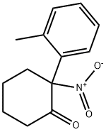 Cyclohexanone, 2-(2-methylphenyl)-2-nitro- 结构式