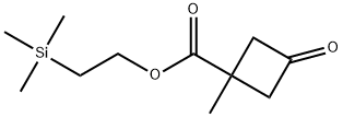 环丁烷羧酸1-甲基-3-氧代-2-(三甲基甲硅烷基)乙酯 结构式