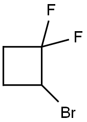 Cyclobutane, 2-bromo-1,1-difluoro- 结构式