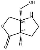 REL-(3AR,6AR)-6A-(羟甲基)六氢-4H-呋喃并[3,4-B]吡咯-4-酮 结构式