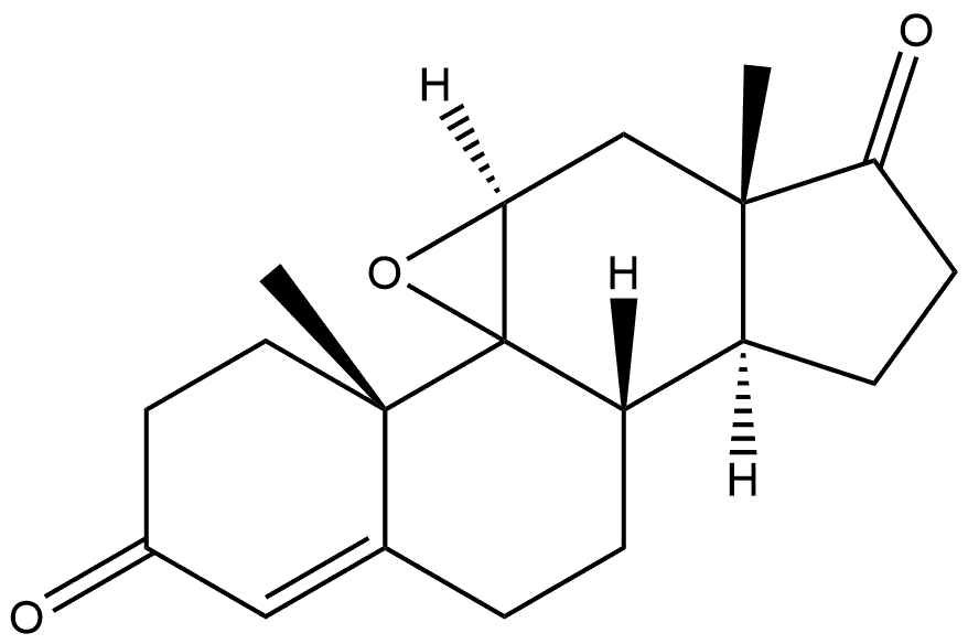 Androst-4-ene-3,17-dione, 9,11-epoxy-, (11α)- 结构式