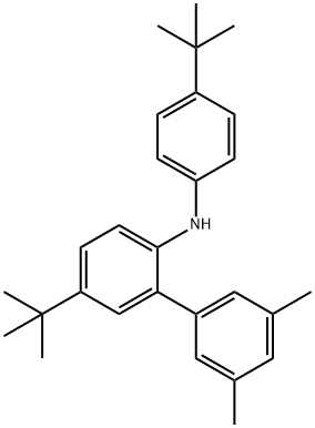 5-(tert-butyl)-N-[4-(tert-butyll)phenyl]-3',5'-dimethyl[1,1'-biphenyl]-2-amine 结构式