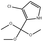 1H-Pyrrole, 3-chloro-2-(trimethoxymethyl)- 结构式