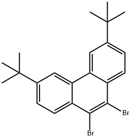 9,10-二溴-3,6-二叔丁基菲 结构式