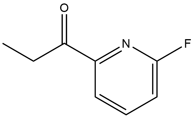 1-(6-氟吡啶-2-基)丙-1-酮 结构式