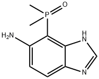 (6-氨基-1H-苯并[D]咪唑-7-基)二甲基氧化膦 结构式