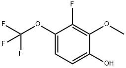 3-氟-2-甲氧基-4-(三氟甲氧基)苯酚 结构式