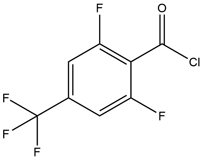 Benzoyl chloride, 2,6-difluoro-4-(trifluoromethyl)- 结构式