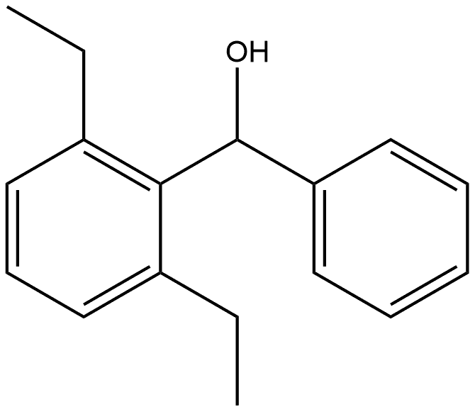 2,6-Diethyl-α-phenylbenzenemethanol 结构式