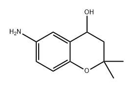 2H-1-Benzopyran-4-ol, 6-amino-3,4-dihydro-2,2-dimethyl- 结构式