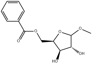 D-Xylofuranoside, methyl, 5-benzoate 结构式