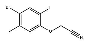 Acetonitrile, 2-(4-bromo-2-fluoro-5-methylphenoxy)- 结构式