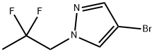 4-溴-1-(2,2-二氟丙基)吡唑 结构式