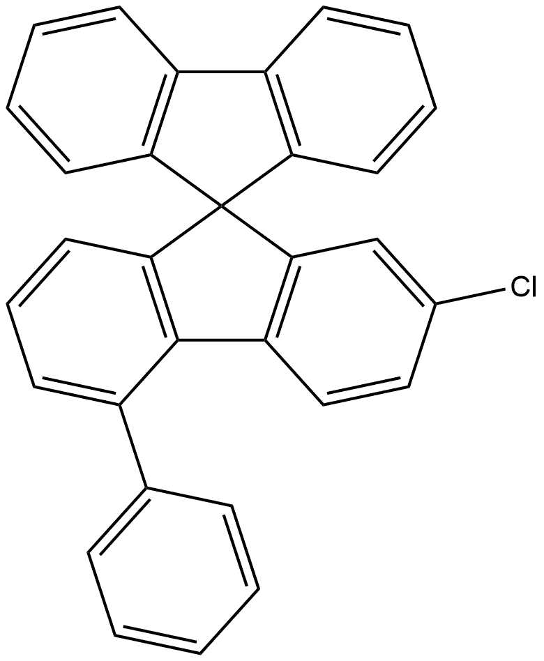 2-氯-5-苯基-9,9-螺二芴 结构式