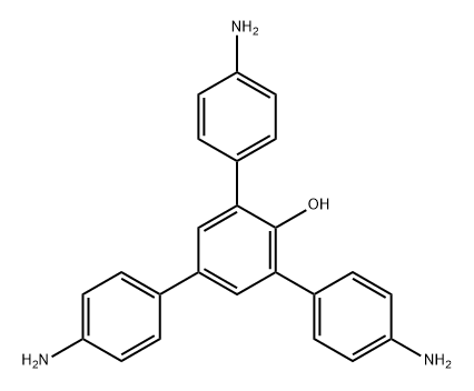 4,4''-二氨基-5'-(4-氨基苯基)-[1,1':3',1''-三联苯]-2'-醇 结构式