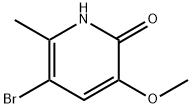 5-Bromo-3-methoxy-6-methyl-2(1H)-pyridinone 结构式