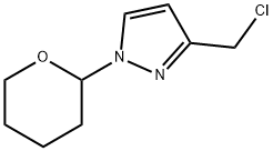 3-(氯甲基)-1-(四氢2H-吡喃-2-基)-1H-吡唑 结构式