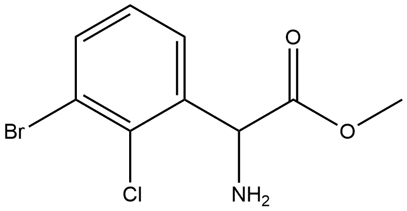 methyl 2-amino-2-(3-bromo-2-chlorophenyl)acetate 结构式