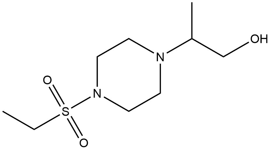 2-(4-(乙基磺酰基)哌嗪-1-基)丙-1-醇 结构式