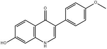 7-Hydroxy-3-(4-methoxyphenyl)quinolin-4(1H)-one 结构式