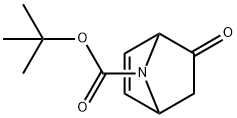 5-氧代-7-氮杂双环[2.2.1]庚-2-烯-7-羧酸叔丁酯 结构式