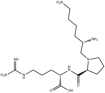 L-Arginine, 1-[(2S)-2,6-diaminohexyl]-L-prolyl- 结构式