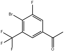 1-[4-Bromo-3-fluoro-5-(trifluoromethyl)phenyl]ethanone 结构式