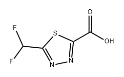 5-(二氟甲基)-1,3,4-噻二唑-2-羧酸 结构式