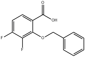 2-(Benzyloxy)-3,4-difluorobenzoic acid 结构式