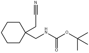 ((1-(氰甲基)环己基)甲基)氨基甲酸叔丁酯 结构式