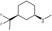 (1R, 3S)-甲基-(3-三氟甲基-环己基)-胺 结构式