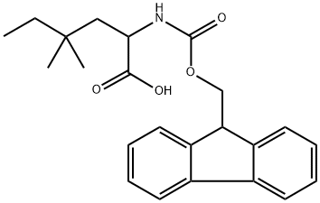 2-({[(9H-fluoren-9-yl)methoxy]carbonyl}amino)-4,4-dimethylhexanoic acid 结构式