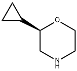 (2R)-2-环丙基吗啉 结构式