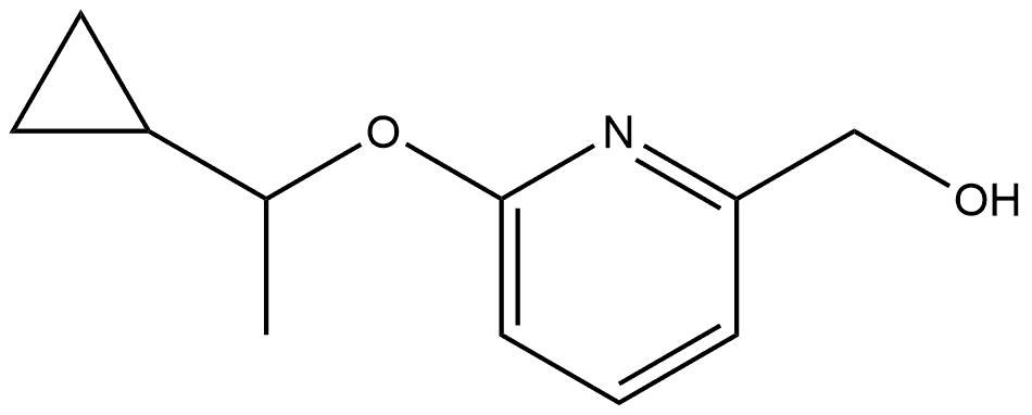 6-(1-Cyclopropylethoxy)-2-pyridinemethanol 结构式