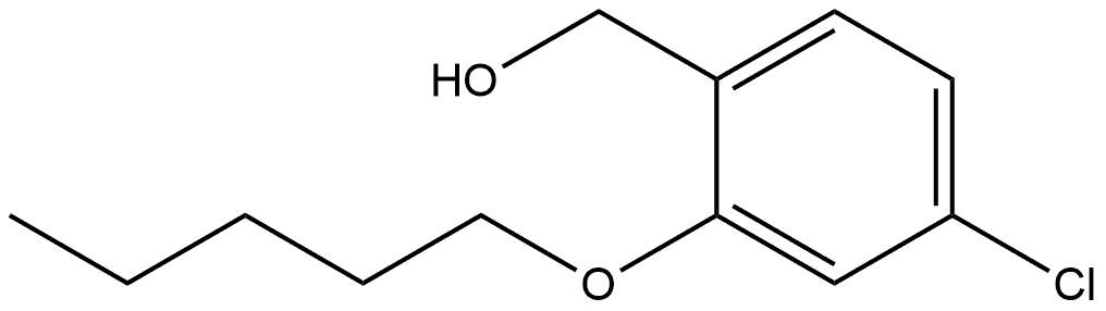 4-Chloro-2-(pentyloxy)benzenemethanol 结构式