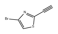 4-溴-2-乙炔基噻唑 结构式