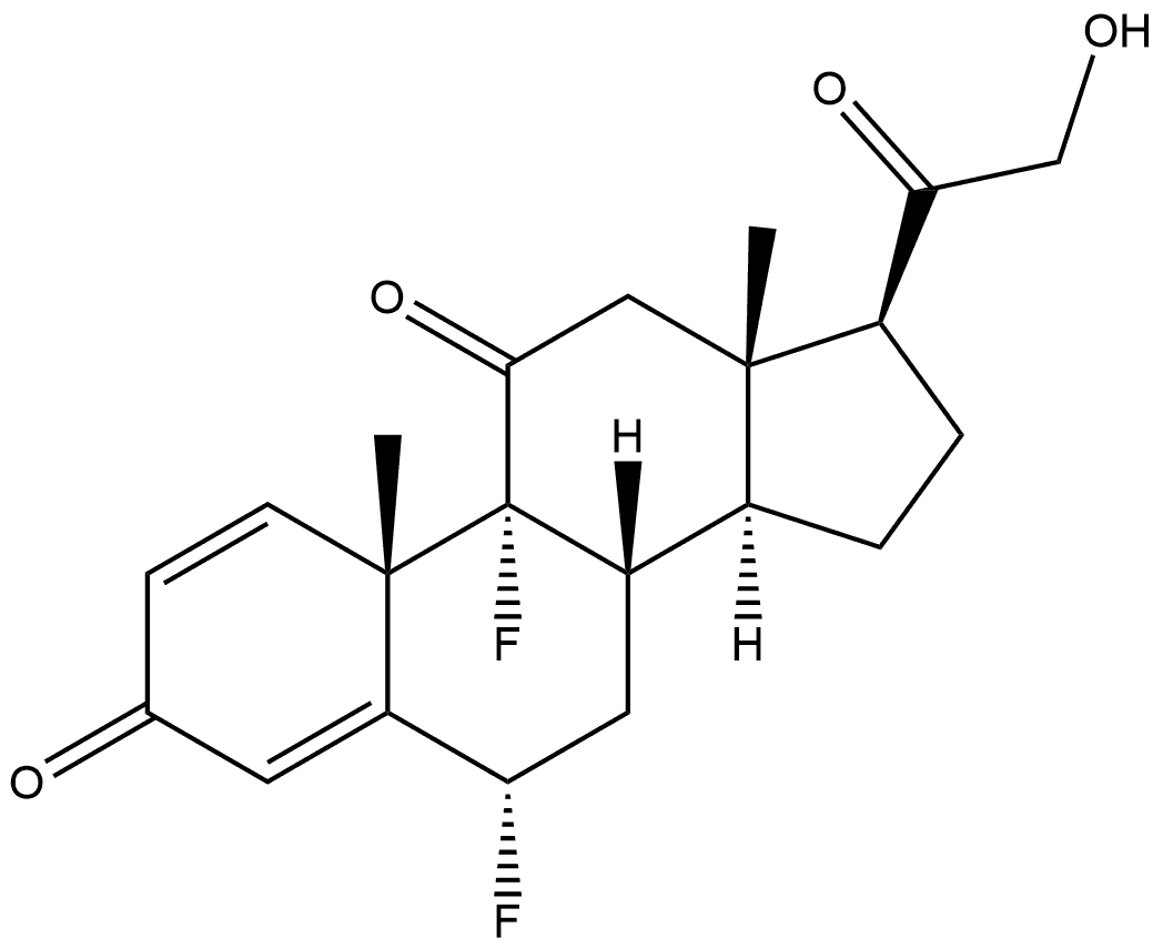 二氟泼尼酯杂质 15 结构式