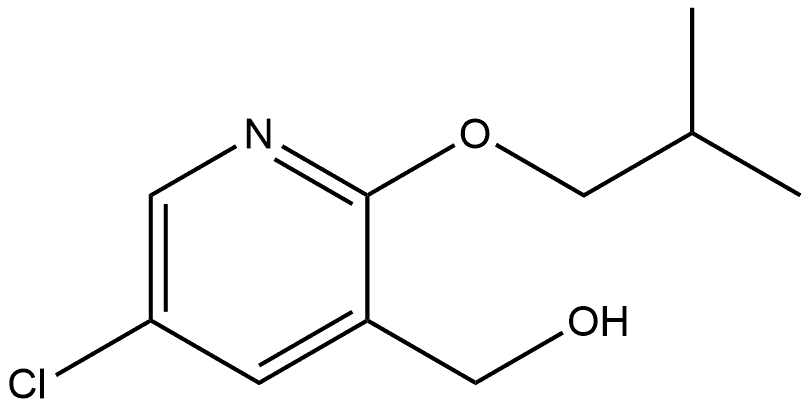 5-Chloro-2-(2-methylpropoxy)-3-pyridinemethanol 结构式