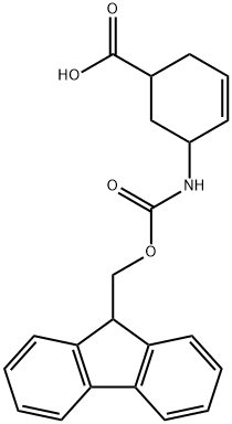 5-(9H-Fluoren-9-ylmethoxycarbonylamino)-cyclohex-3-enecarboxylic acid 结构式