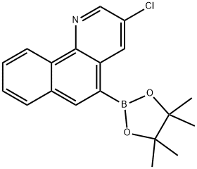 Benzo[h]quinoline, 3-chloro-5-(4,4,5,5-tetramethyl-1,3,2-dioxaborolan-2-yl)- 结构式