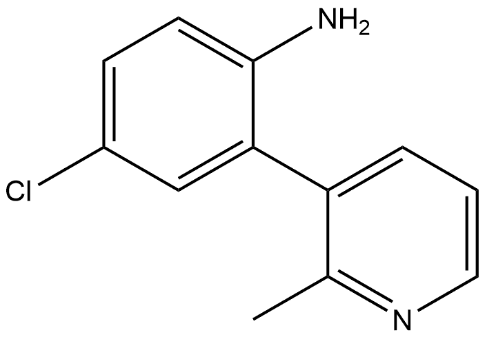 4-Chloro-2-(2-methyl-3-pyridinyl)benzenamine 结构式