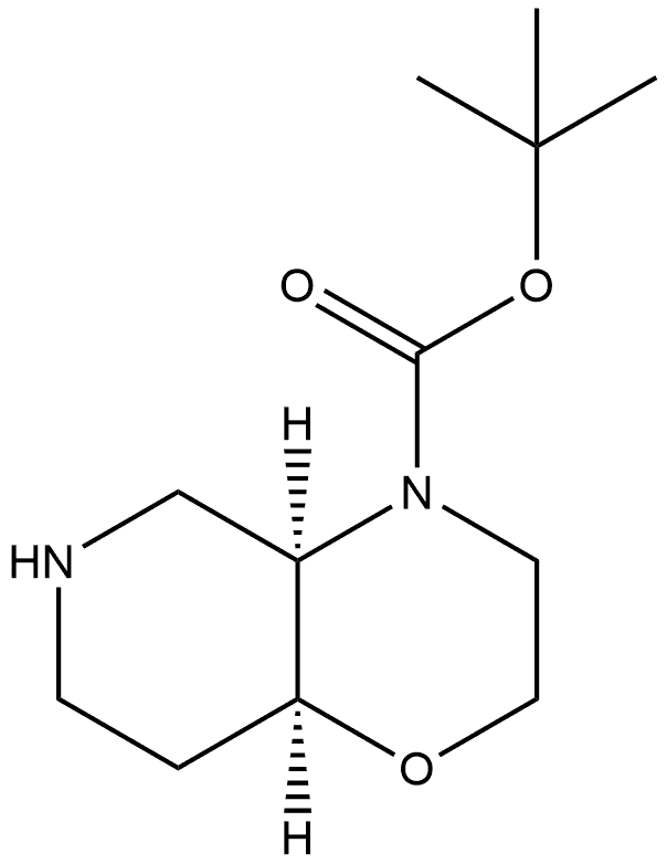 TERT-BUTYL (4AR,8AS)-OCTAHYDRO-4H-PYRIDO[4,3-B][1,4]OXAZINE-4-CARBOXYLATE 结构式