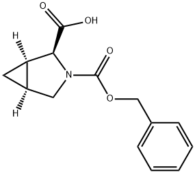 3-Azabicyclo[3.1.0]hexane-2,3-dicarboxylic acid, 3-(phenylmethyl) ester, (1R,2S,5S)- 结构式
