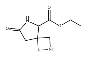 7-氧代-2,6-二氮杂螺[3.4]辛烷-5-甲酸乙酯 结构式