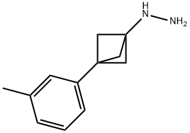 [3-(3-Methylphenyl)bicyclo[1.1.1]pent-1-yl]hydrazine 结构式