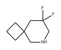 8,8-Difluoro-6-aza-spiro[3.5]nonane 结构式