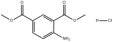 4-氨基间苯二甲酸二甲酯盐酸盐 结构式